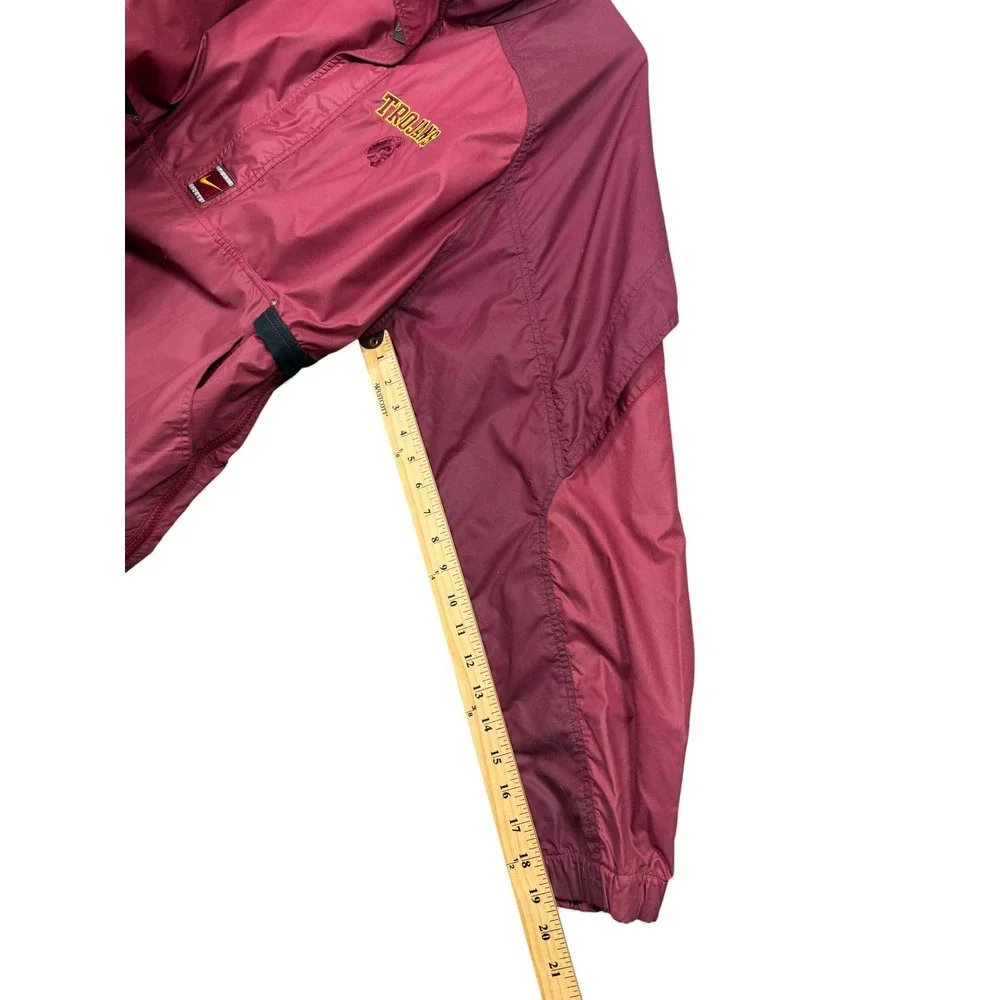 Vintage Nike Team Sports USC Trojans Jacket L Burgundy Gold Embroidered Y2K